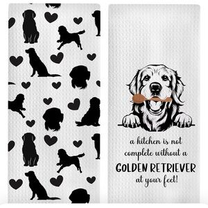 Golden Retriever Kitchen Towel Set